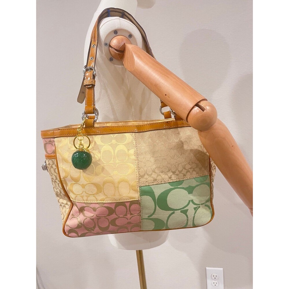 Coach Signature Patchwork Shoulder Bag